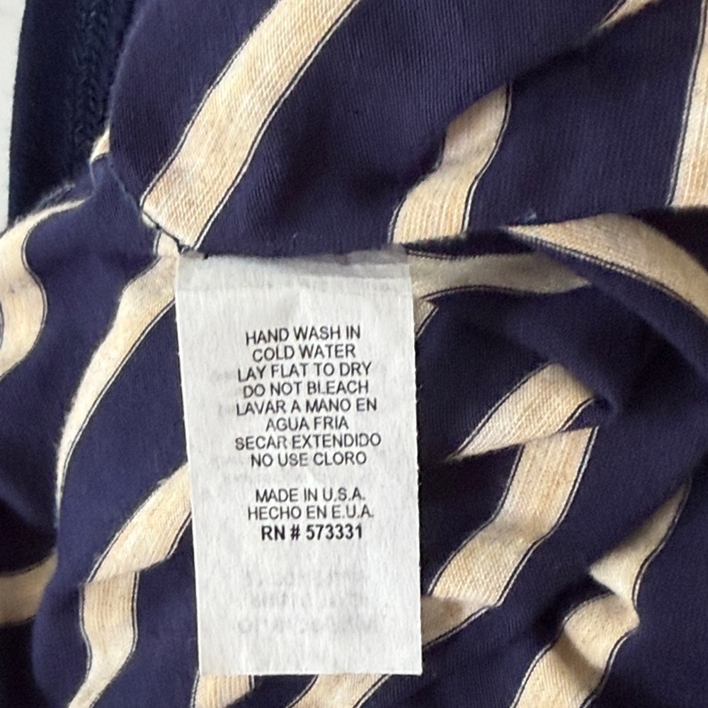 HAILEY 23 Joel popover knit dress size M blue ivory striped Stitchfix - Picture 6 of 6